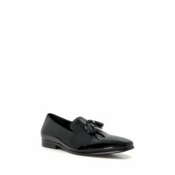 Alternative view of Dune London Seeds Patent Tassel Black Slippers