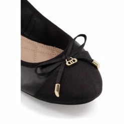 Dune London Womens Black Wf_Hartlyn Toe Cap Bow Ballerina Pumps 10 Dune London Womens Black Wf_Hartlyn Toe Cap Bow Ballerina Pumps -Dune London Sales unnamed file 777