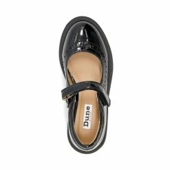 Dune London Girls Patent Chunky Sole Mary Jane Brogue Black Shoes -Dune London Sales unnamed file 792
