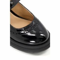 Dune London Girls Patent Chunky Sole Mary Jane Brogue Black Shoes -Dune London Sales unnamed file 793