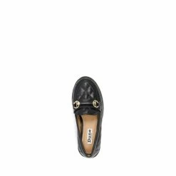 Dune London Girls Quilted Leather Snaffle Black Trim Loafers -Dune London Sales unnamed file 806