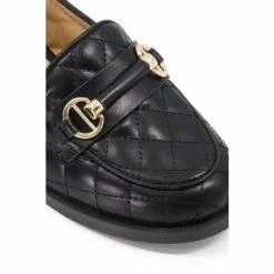 Dune London Girls Quilted Leather Snaffle Black Trim Loafers -Dune London Sales unnamed file 807