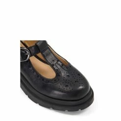 Dune London Girls Leather Star Engraved Black T Bar Shoes -Dune London Sales unnamed file 819