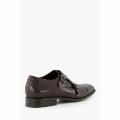 Dune London Brown Schemer Double Monk Toecap Shoes -Dune London Sales unnamed file 831