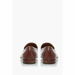Dune London Brown Santino Woven Trim Loafers -Dune London Sales unnamed file 838