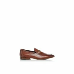 Dune London Brown Santino Woven Trim Loafers -Dune London Sales unnamed file 842