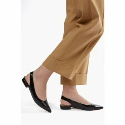 Dune London Black Caramello Flat Point Quilt Heels -Dune London Sales unnamed file 853