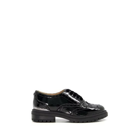 Dune London Girls Leather Tracker Sole Black Brogue Shoes 11 Dune London Girls Leather Tracker Sole Black Brogue Shoes - Image 9