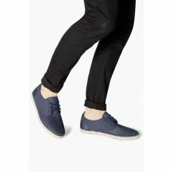 Dune London Blue Flash Mesh Lace-Up Espadrilles -Dune London Sales unnamed file 868