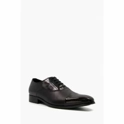 Alternative view of Dune London Black Sheet Saffiano Emboss Oxford Shoes