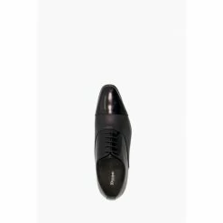 Dune London Black Sheet Saffiano Emboss Oxford Shoes -Dune London Sales unnamed file 884