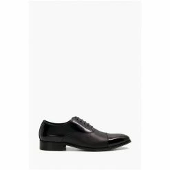 Dune London Black Sheet Saffiano Emboss Oxford Shoes -Dune London Sales unnamed file 886