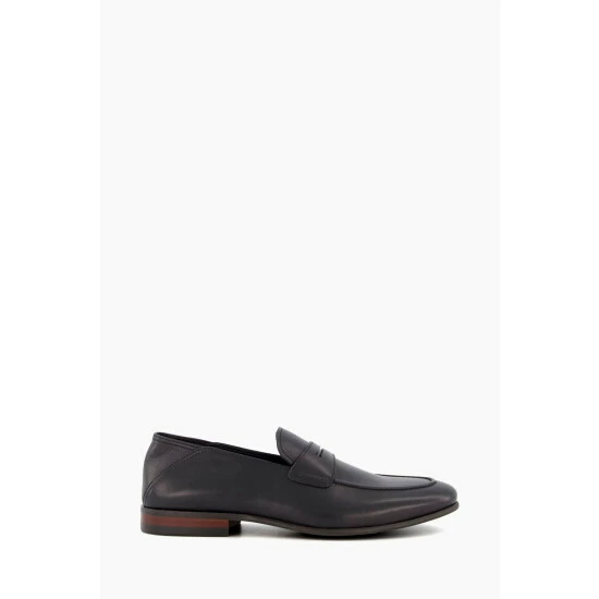 Dune London Black Sync Crush Back Soft Penny Loafers 3 Dune London Black Sync Crush Back Soft Penny Loafers