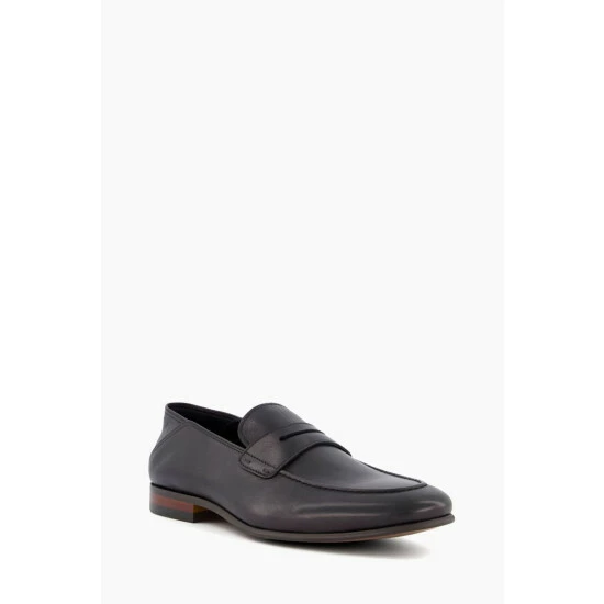 Dune London Black Sync Crush Back Soft Penny Loafers 4 Dune London Black Sync Crush Back Soft Penny Loafers - Image 2