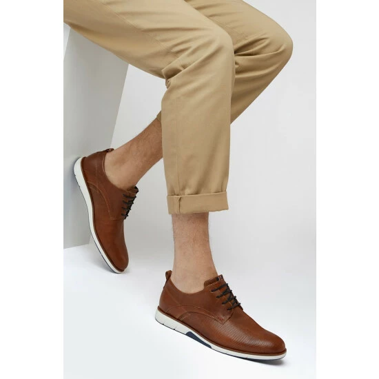 Dune London Brown Balad Perforated Wedge Shoes 7 Dune London Brown Balad Perforated Wedge Shoes - Image 5