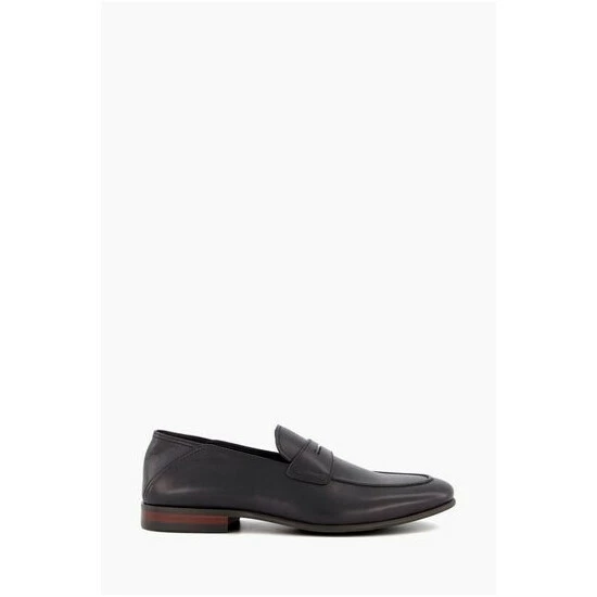 Dune London Black Sync Crush Back Soft Penny Loafers 8 Dune London Black Sync Crush Back Soft Penny Loafers - Image 6