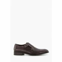Dune London Schemer Brown Blind Seam Toe Cap Wide Fit Shoes