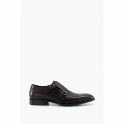 Dune London Schemer Blind Black Seam Toe Cap Wide Fit Shoes