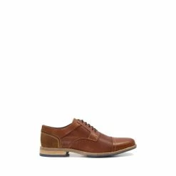 Dune London Barino Brown Embossed Toecap Gibso Shoes