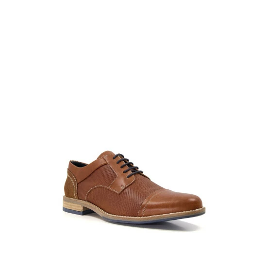 Dune London Barino Brown Embossed Toecap Gibso Shoes 4 Dune London Barino Brown Embossed Toecap Gibso Shoes - Image 2