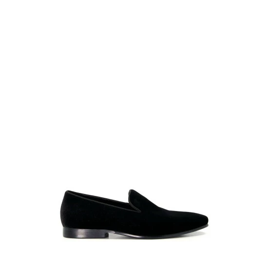 Dune London Scenics Plain Velvet Black Slippers 3 Dune London Scenics Plain Velvet Black Slippers