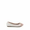 Dune London Hartlyn White Toe Cap Bow Ballerinas -Dune London Sales unnamed file 982