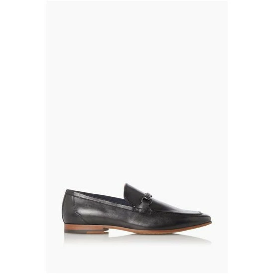 Dune London Black Santino Woven Trim Loafers 8 Dune London Black Santino Woven Trim Loafers - Image 6