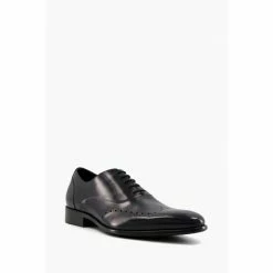 Alternative view of Dune London Black Syconn Punch Wingtip Oxford Shoes